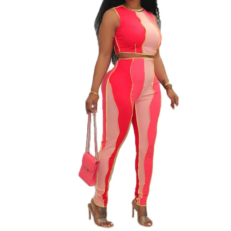 

Комплект из двух предметов Клубные наряды сексуальный женский комплект 2 шт. летние 2021 комплекты из 2 предметов женские костюмы Pantaloni компле...