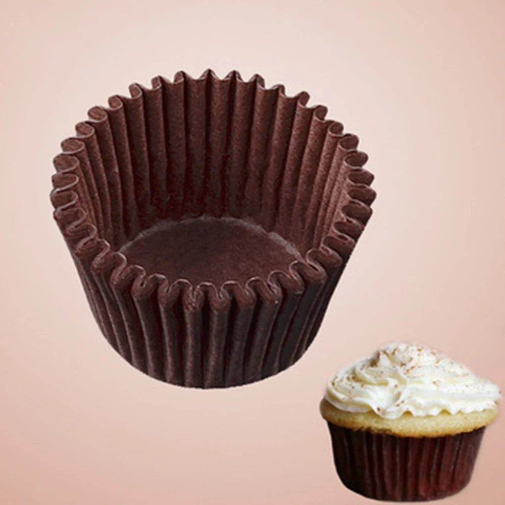 

1000pcs Mini Sizes Chocalate Paper Liners Baking Muffin Cake Cupcake Cases 5 Colors For Choosing Home Kitchen Cake Tools