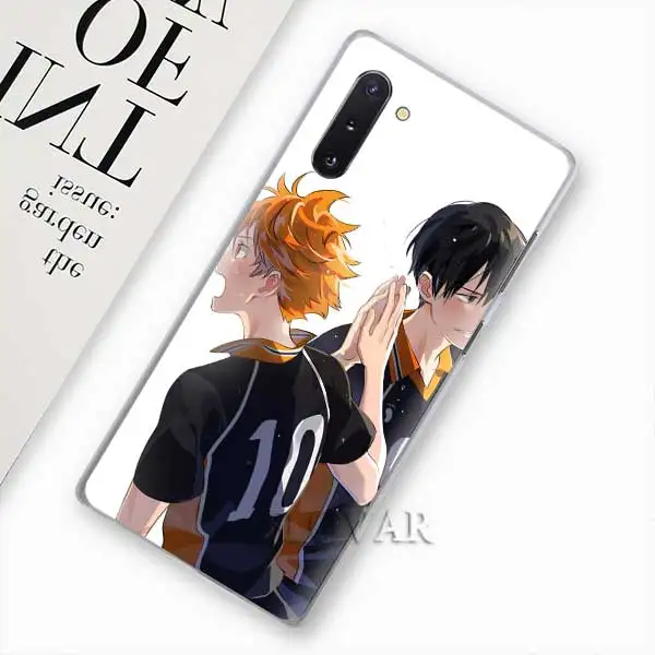 011 Аниме Haikyuu телефонные чехлы для samsung Galaxy Note 10 S10 плюс 5G S10e A30 A40 A50 A60 A70 M40 жесткий чехол - Цвет: 011