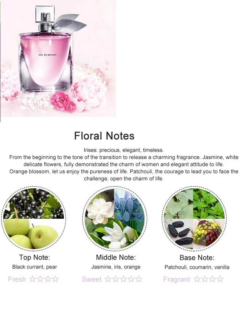 3pcs/set Perfume Spray Set for Women Perfumed Long Lasting Deodorant Fragrance Anti Odor Parfum Glass Bottle Fashion Bodybuildin