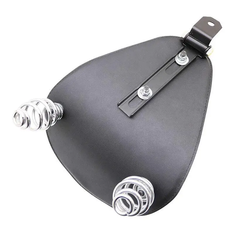 Мотоциклетная Подушка сиденья с пружинным кронштейном Кожаная подушка на одно