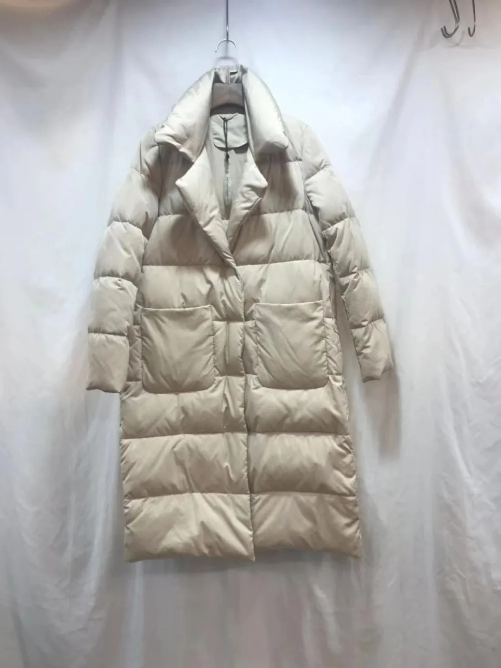 Модный бренд, большие размеры, утиный пух, толстые теплые парки, пальто, женский костюм, плащ, стиль, свободный длинный пуховик, куртка wq75