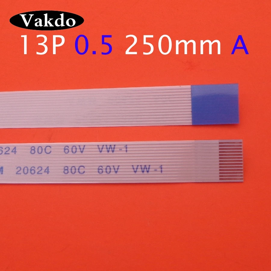 50 шт/100 шт 13pin FFC FPC плоский гибкий кабель 0 5 мм шаг 13 pin A Длина вперед 250 25 см