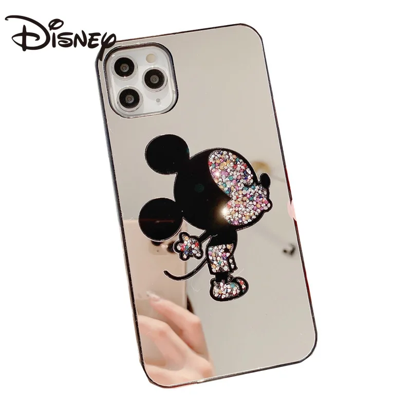 

Disney mirror flash diamond phone cover for iPhone x case 78 se x xs xr xsmax 11pro 11promax 12pro Mickey phone case hello kitty