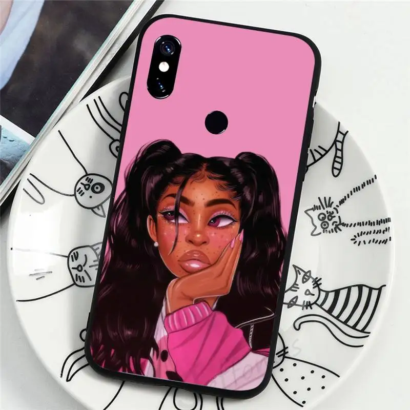 

Make Money Black Head girl Phone Case For Xiaomi Redmi 4x 5 plus 6A 7 7A 8 mi8 8lite 9 note 4 5 7 8 pro