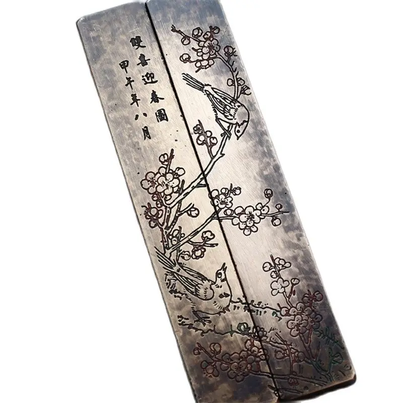

11.5cm Long Press Paper Old Brass Paperweight Paperweight