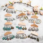 Серьги-подвески женские в стиле бохо, этнические, 2019