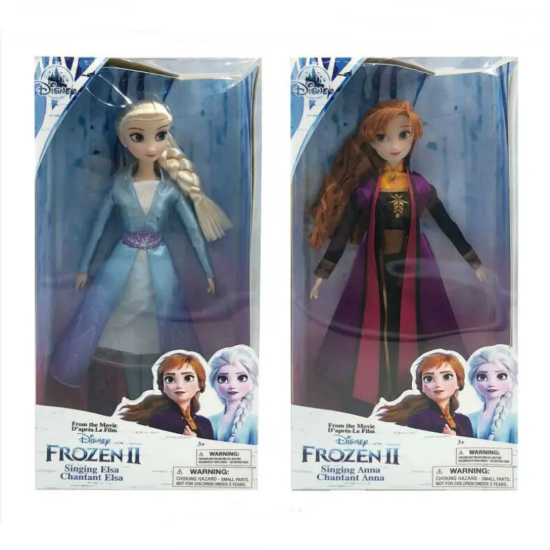 Новинка 2020 высокое качество 1 шт. 28 см Disney Frozen 2 коллекция кукол аксессуары Anna Elsa