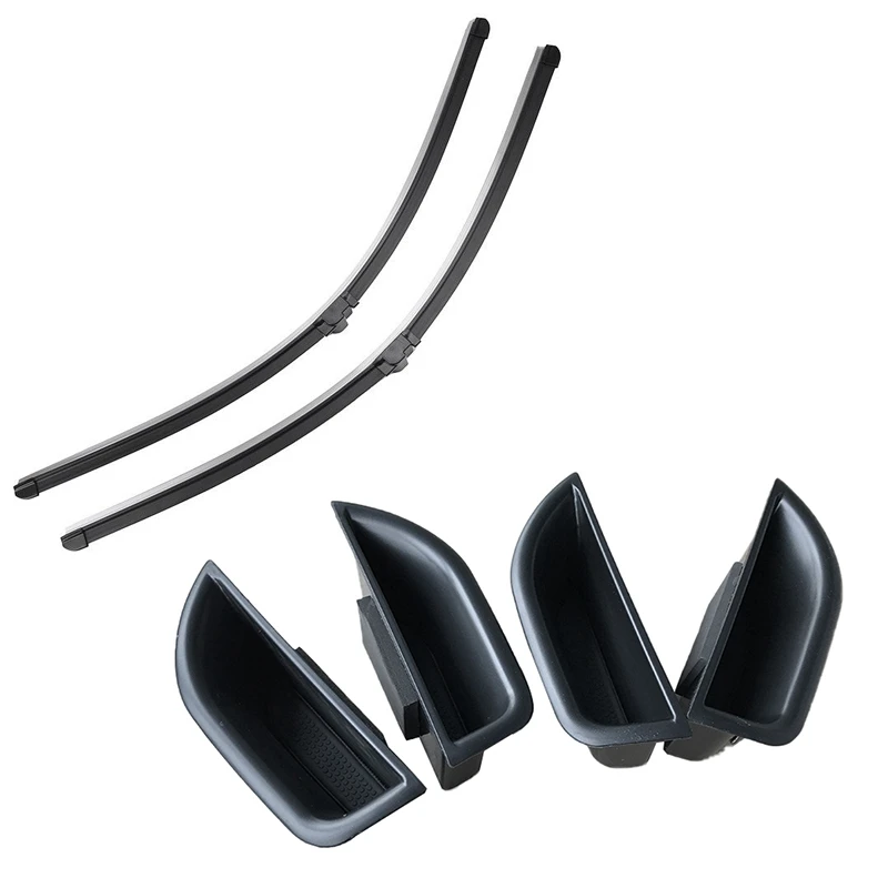 

Front Window Windshield Wiper Blades with for Mercedes Benz Door Handle Container Holder Tray Storage Box