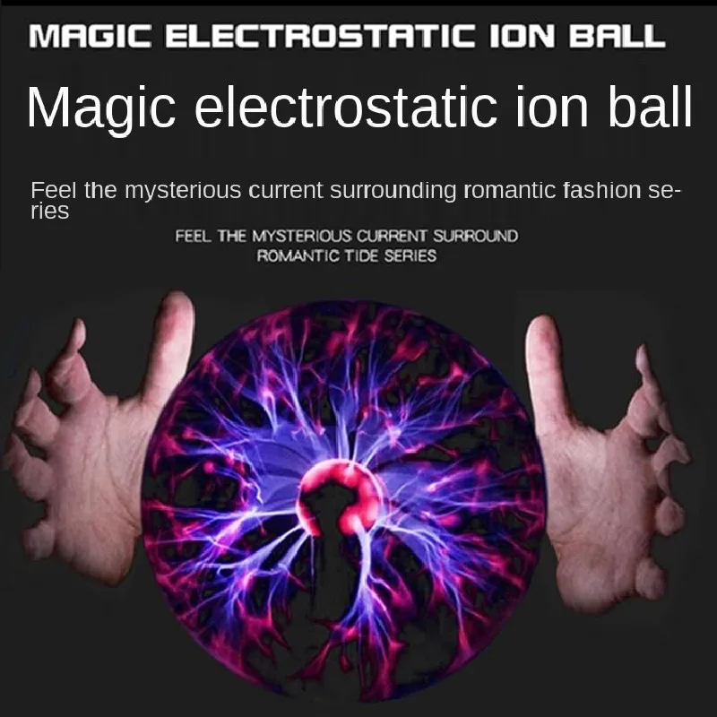New Round 3 Inch Usb Magic Electrostatic Ion Ball Light Lightning Ball Atmosphere Night Light