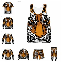 vitinea new 3d full print tiger t shirtsweatshirtzip hoodiesthin jacketpants four seasons casual w23