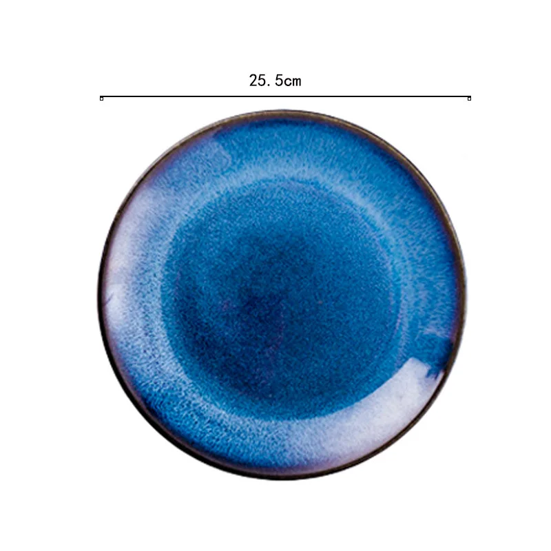 

Набор керамической посуды японского синего цвета