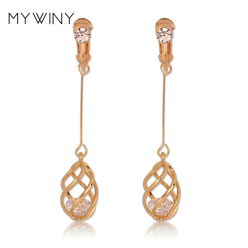 Женские серьги MYWINY с кристаллами циркония ажурные медные ювелирные ниткой |