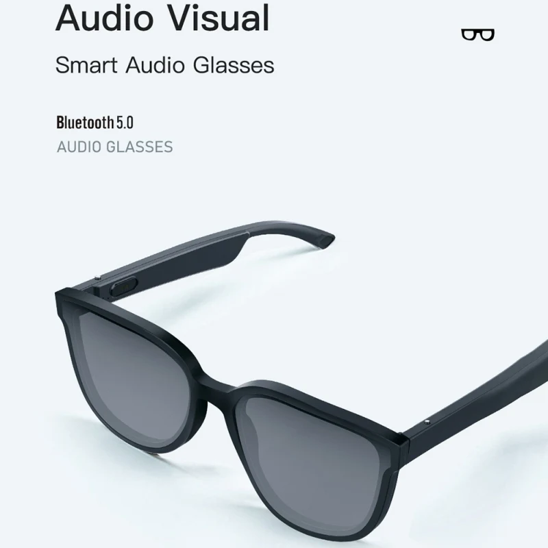 구매 블랙 스마트 안경 E30 충전식 선글라스 기술 하이파이 헤드폰, 마이크 포함 블루투스 오디오 안경