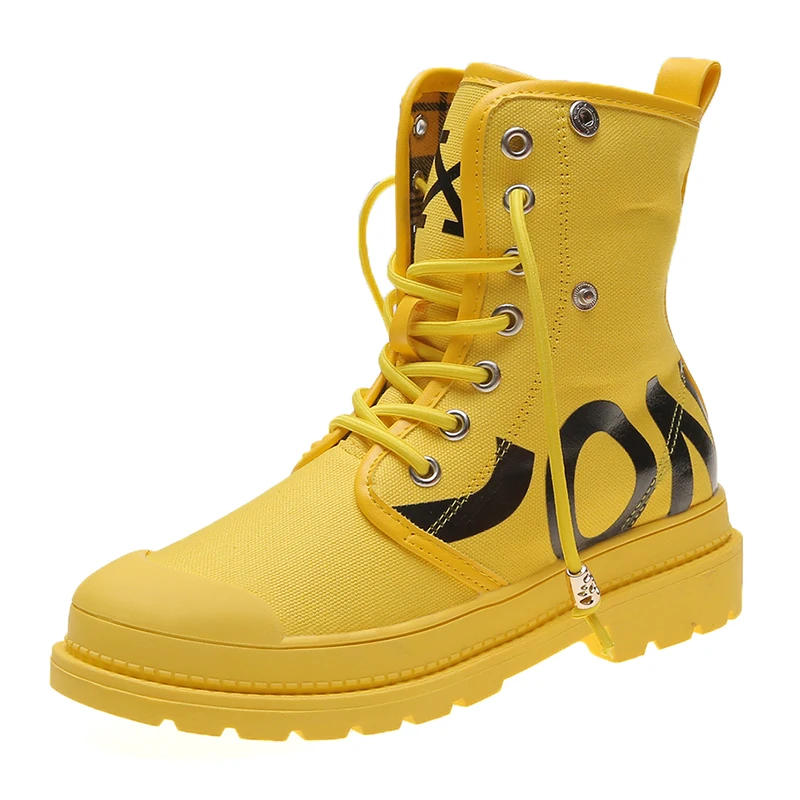 Классические женские повседневные парусиновые сапоги в клетку Осенняя обувь