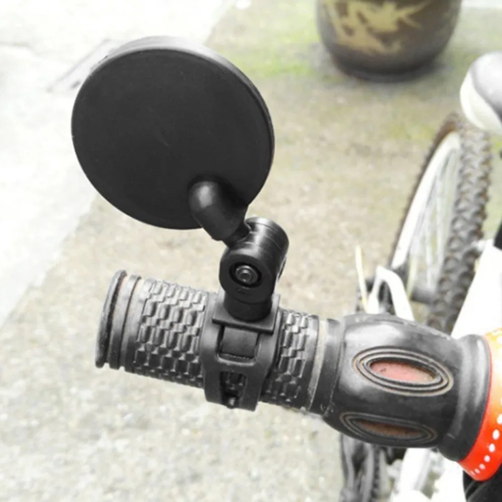 

360 Degree Bike Bicycle Handlebar Rearview Mirror Rotation Flexible Wide Angle Convex Mirror Safe Cycling Side View Mirror Hot