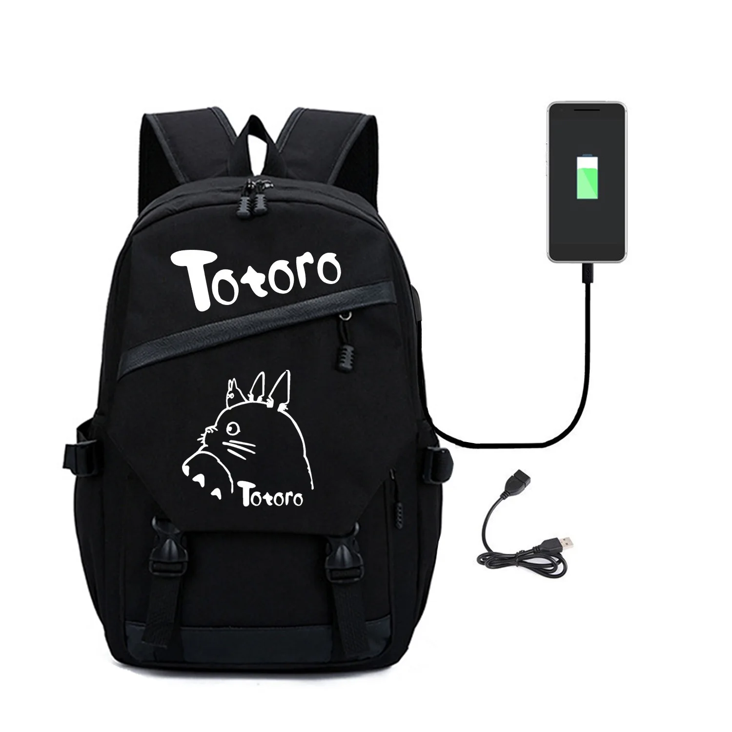 2020 Totoro комикс наружная сумка на оба плеча Usb Студенческая для отдыха время