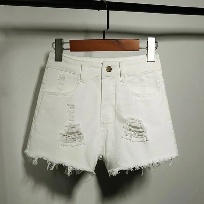 Джинсовое Мини Короткие рваные бахрома джинсы Шорты коротышка роковой женщины