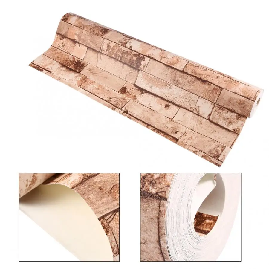 5 квадратных метров рулонные обои стены камень оптика 3D узор водонепроницаемый влагостойкий устойчивый к