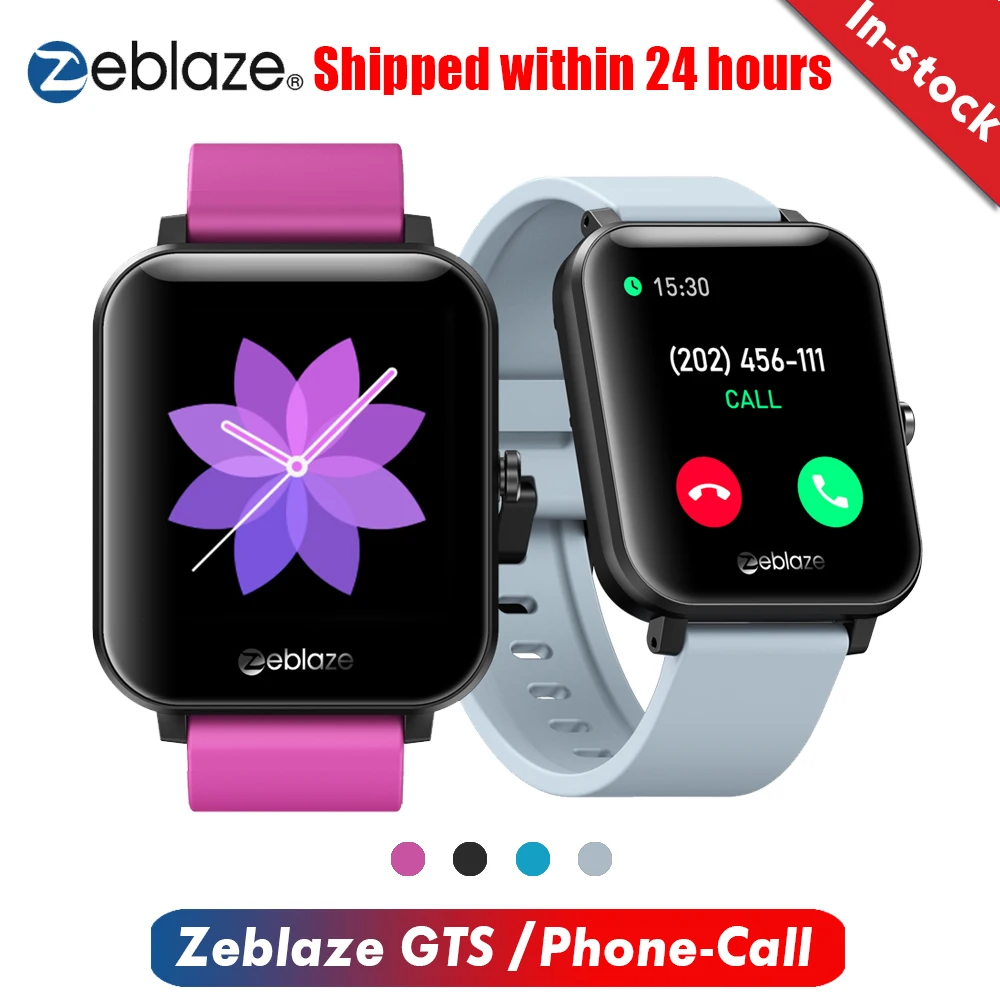 

Zeblaze GTS Smart Watch Men 1.54" HD Touchscreen Fitness Tracker Heart Rate / Blood Pressure Monitor Smartwatch for Phone-Call