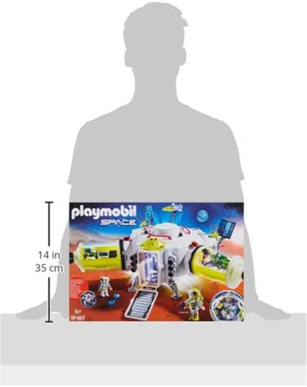 

Playmobil Mars Space Station Small building block Children Splicing Toy Birthday Christmas Gift Training hands-on ability