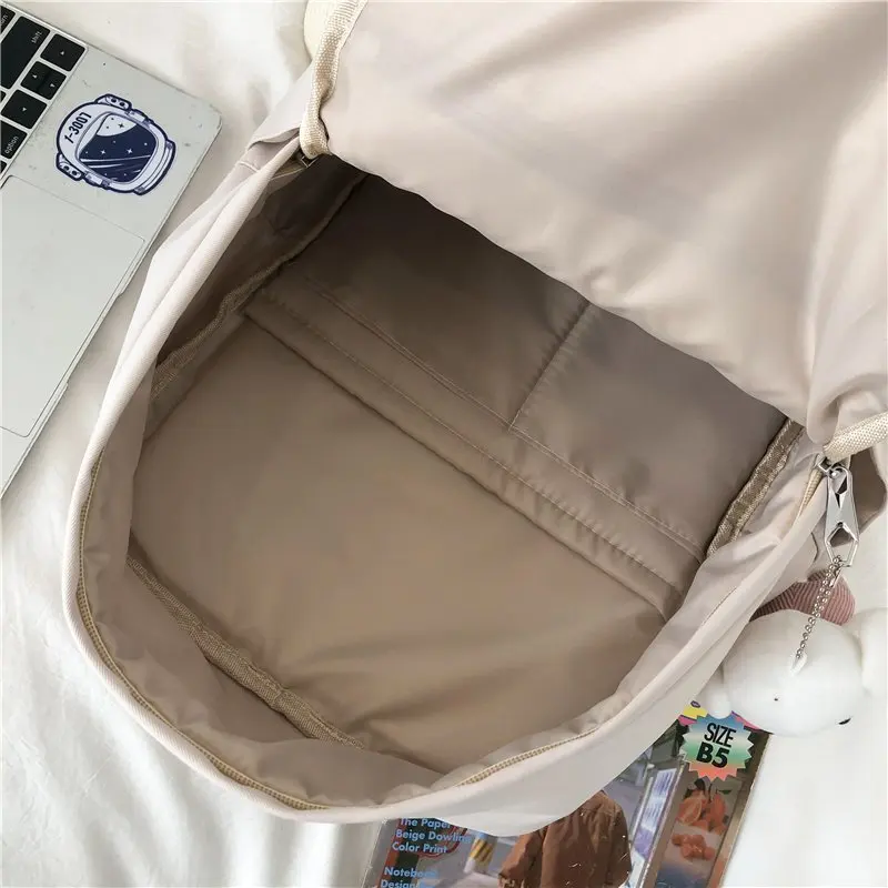 

College Student Female Backpack Travel Fashion Women School Bag Book Ladies New Backpack Girl Laptop Waterproof Nylon Bag Kawaii