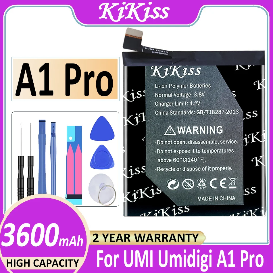 

Original KiKiss Battery 3600mAh for UMI Umidigi A1 Pro Bateria