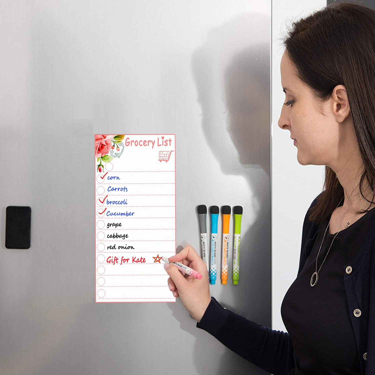 Магнитная доска для напоминаний о холодильнике 2 шт. | Дом и сад