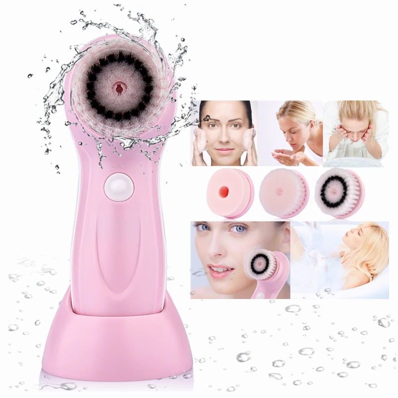 Электрический Набор щеток для чистки лица 3 в 1 инструменты ухода за кожей