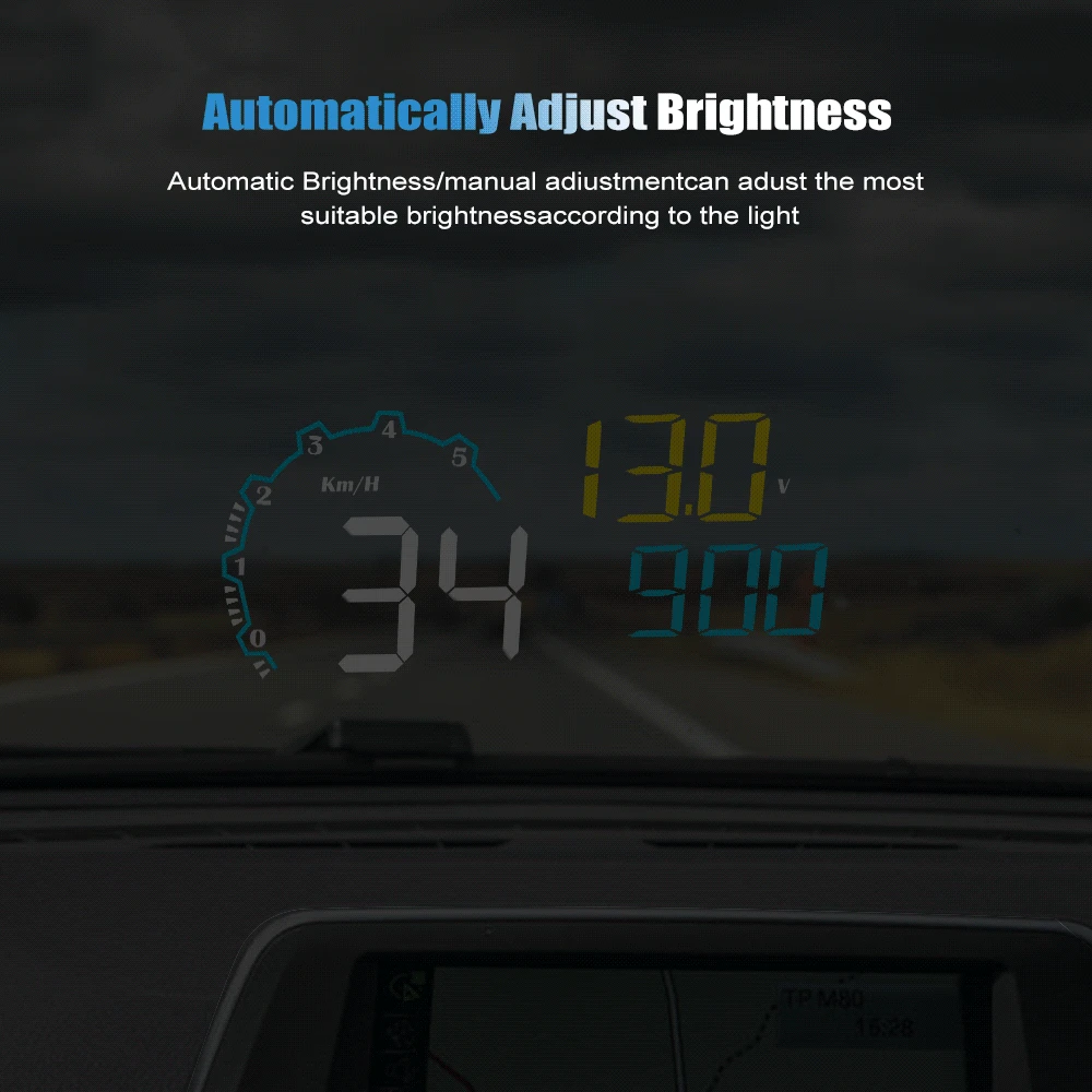 HUD дисплей C600 дисплей головы вверх Автомобиль HUD C600 OBD OBD2 проектор Цифровой скорость ometer дисплей автомобиля скорость охранной сигнализации