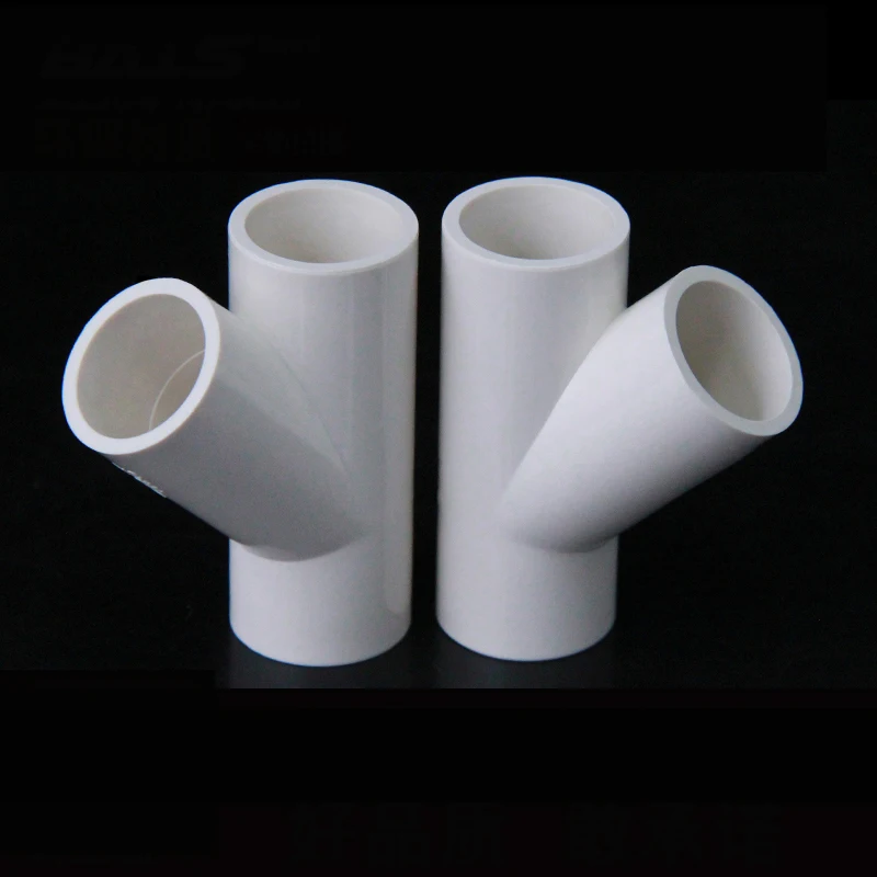 Фитинг для труб из ПВХ поперечный тройник 45 ° 3-ходовой соединитель 20 мм 25 32 40