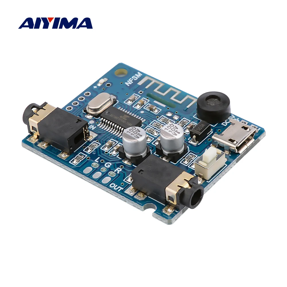 AIYIMA Bluetooth аудио декодер 5 0 стерео приемник декодирующий плеер в USB мощность DIY