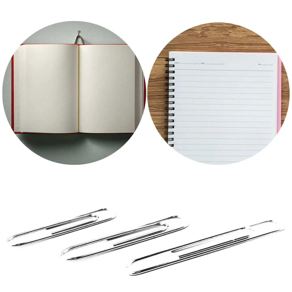

700pcs 28mm 33mm 50mm Bookmark Paper Clip Clamp Paperwork Home With Box Silver School Office Stationery Durable Binding Supplies