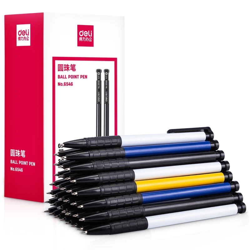 10Pcs/set Press Ball Pen Roller Ball Pen 0.7mm Ballpoint Pen for Students Stationery Office School Supplies