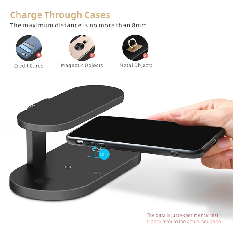 

Wireless Charger, 3 in 1 Wireless Charger, Wireless Fast Charging Ultraviolet Disinfection Bracket