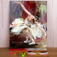 ballet woman printed canvas 11ct cross stitch full kit diy embroidery dmc threads hobby handiwork sewing painting decor