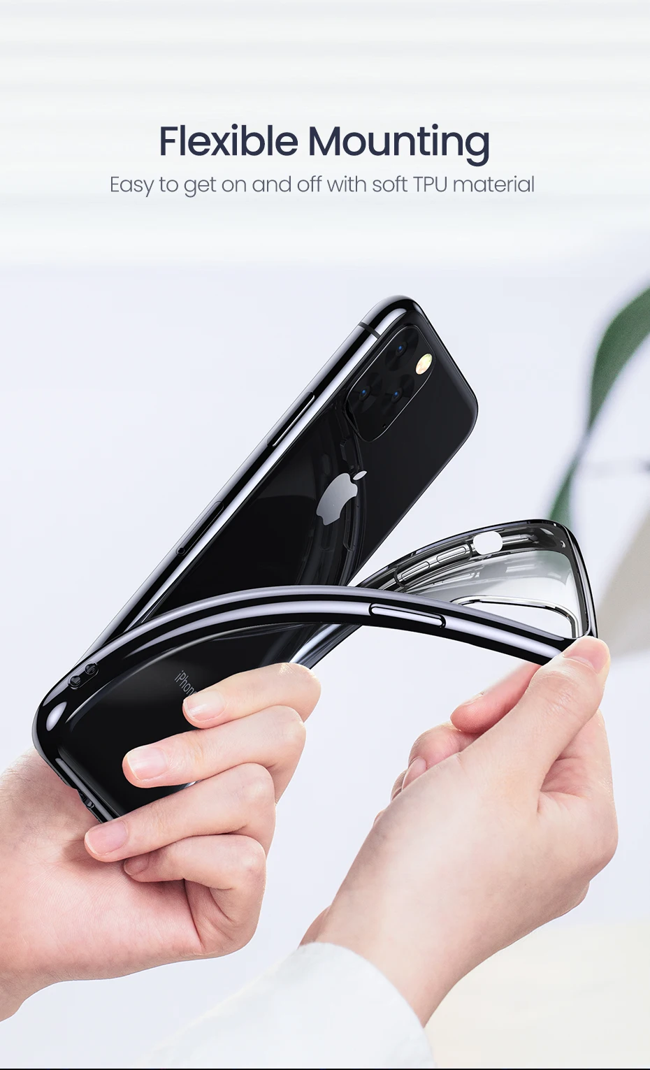 Ugreen чехол для iPhone 11 Pro Max новейший защитный чехол Роскошный ультра мягкий ТПУ задняя крышка для iPhone 11 Pro Max чехол