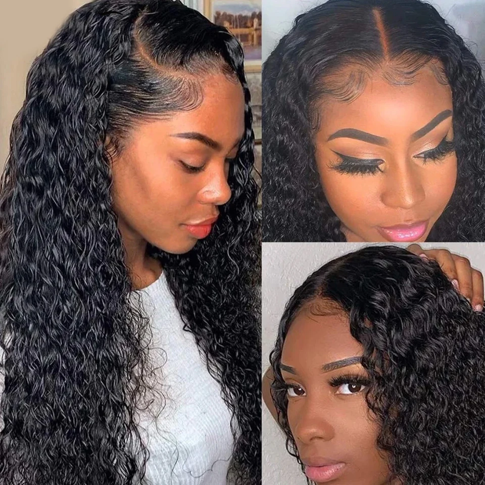 Бразильский кудрявый парик из человеческих волос Remy Hair 13x4 парики на сетке