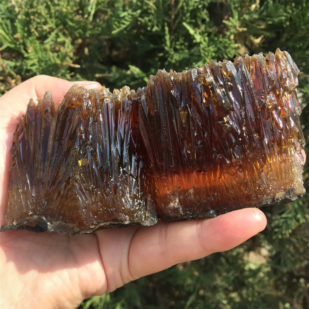 Натуральный Желтый Янтарный кальцит необработанный камень Хрустальный