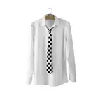 Модные забавные мужские галстуки Chessboar, Мультяшные новые Галстуки, красочные квадратные галстуки с принтом, аксессуары для свадьбы, подарка, вечеринки