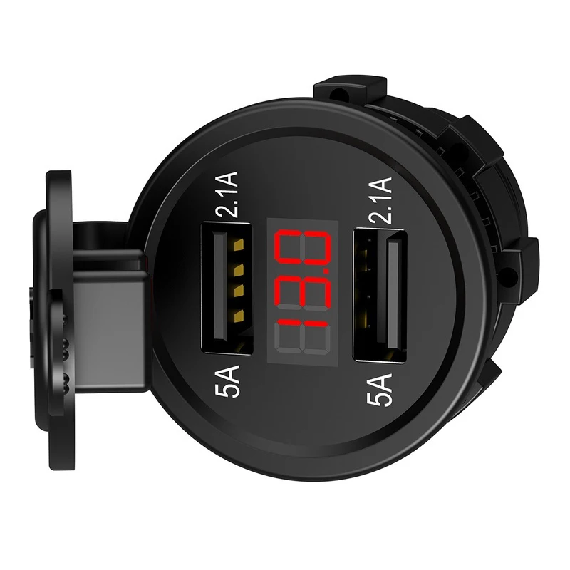 Автомобильное зарядное устройство с двумя usb-портами для быстрой зарядки QC IPhone 11