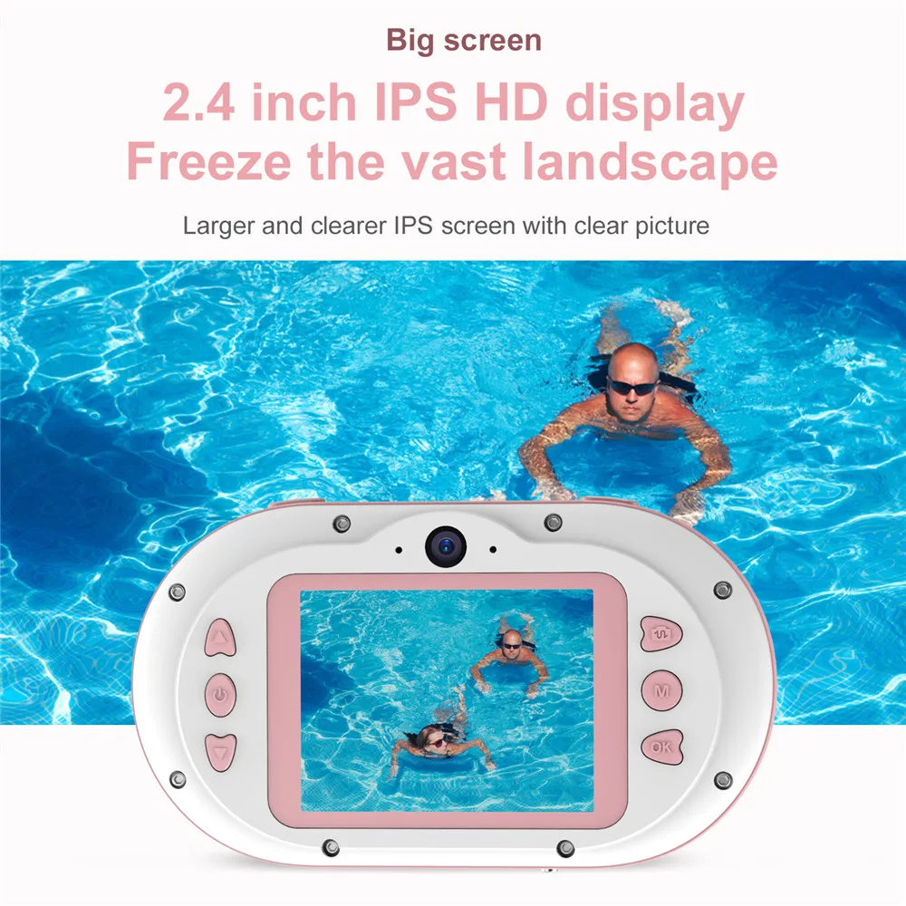 Цифровая игрушечная мини-камера 2 4 дюймов HD IPS экран детская камера