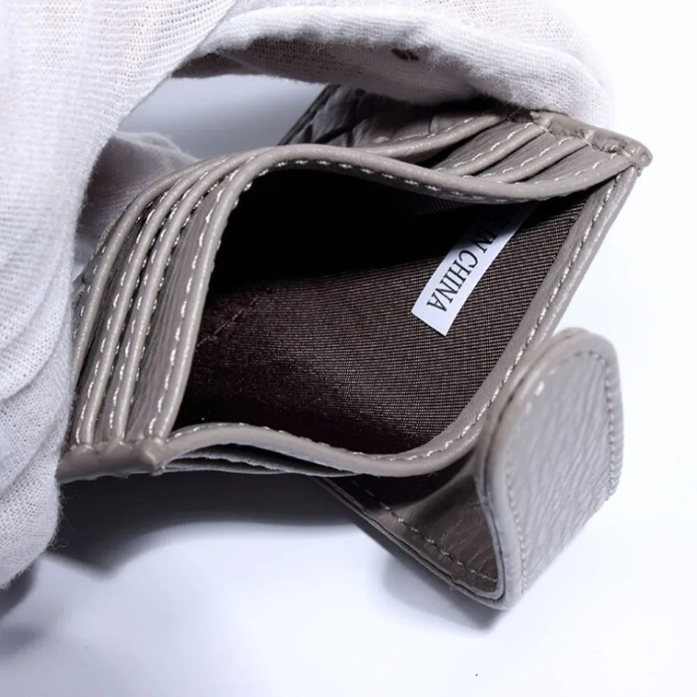 Держатель для карт из искусственной кожи тонкий тканый чехол сумка женщин