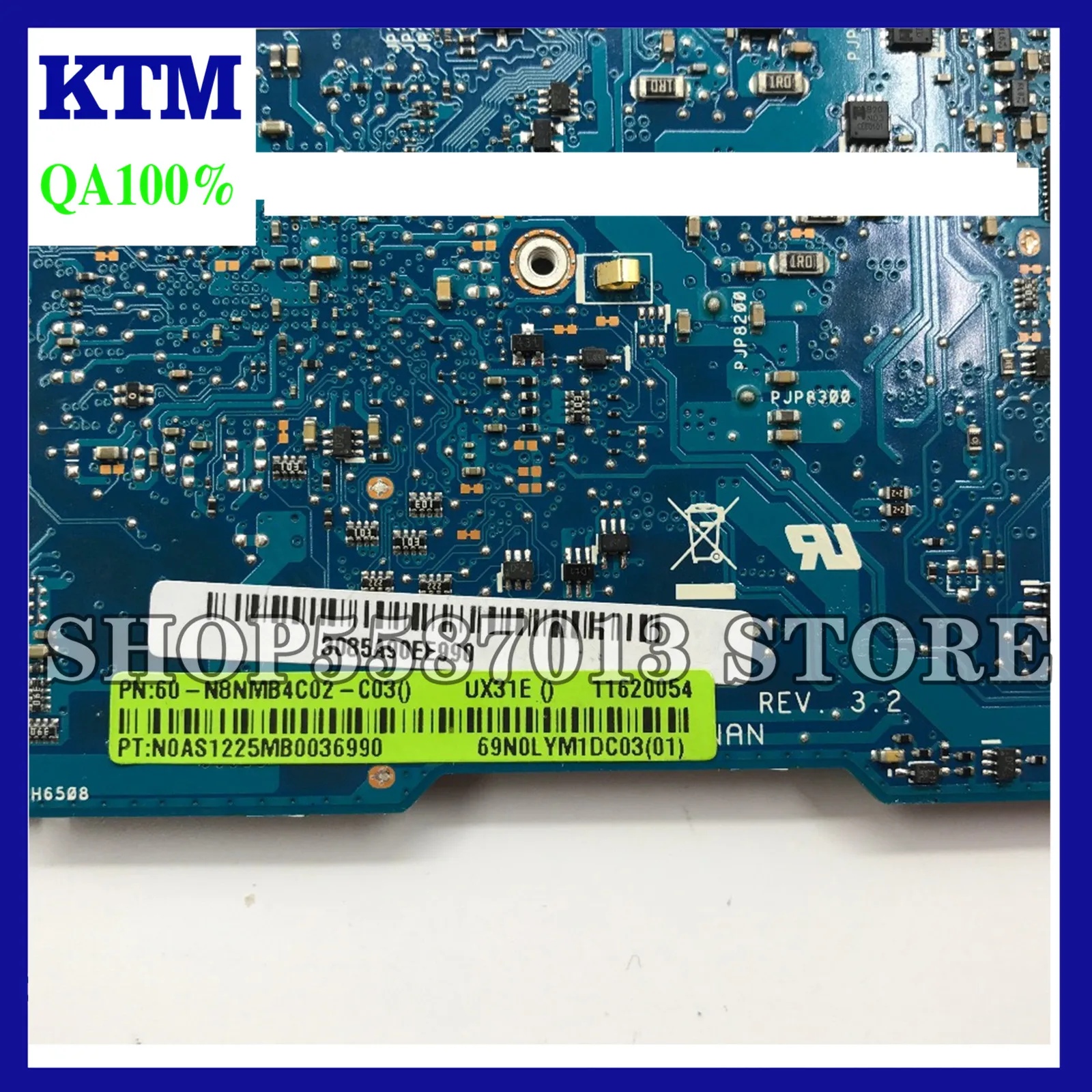

For ASUS UX31E Motherboard Ux31e Mainboard Laptop Motherboard Integrated I5 Cpu Test Work 100%
