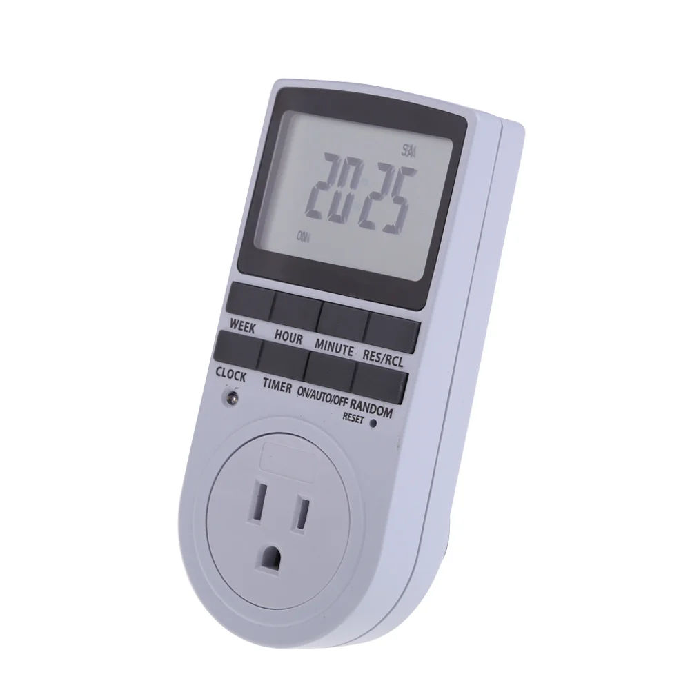 

Intelligent Digital Timer Switch Household Electronic Timer Kitchen Electric Vehicle Reservation Socket Automatic EU AU US UK