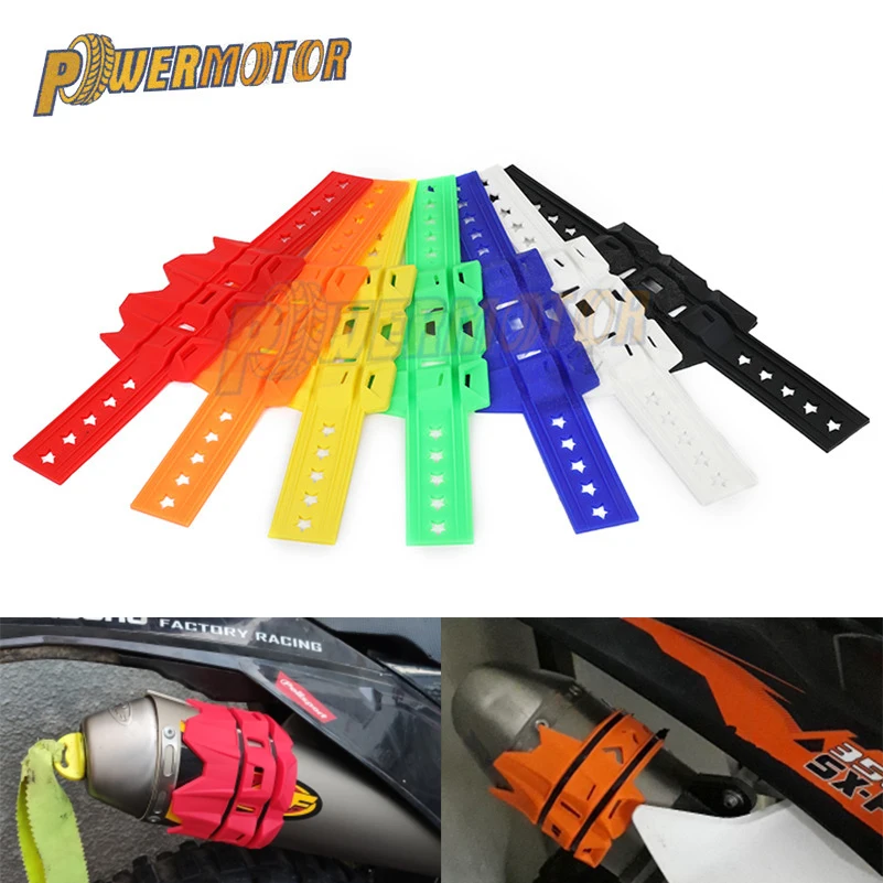 Выхлопной круглый Овальный глушитель для мотоцикла защитный EXC SX XCW SXS SMR MX