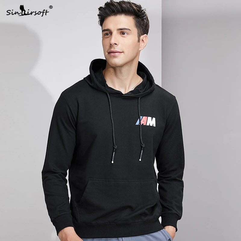 Полная длина мужские повседневные белые топы одежда 3D Письмо печати пуловер с