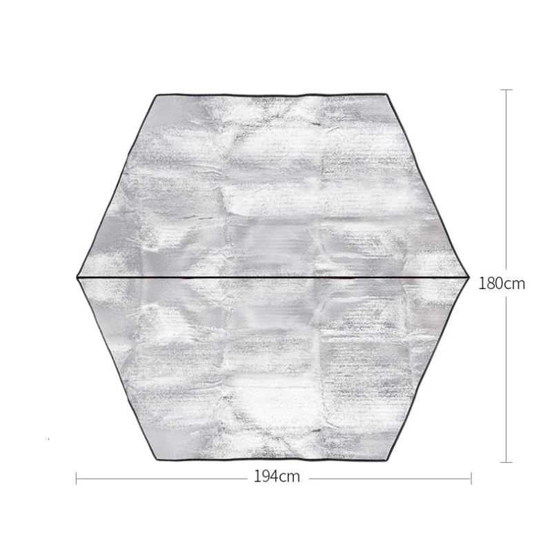 Наружная Шестигранная палатка стандартная двухсторонняя алюминиевая пленка