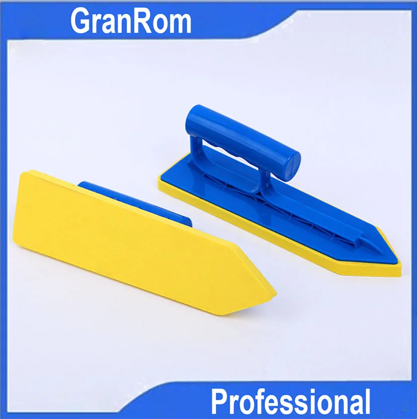 

2 pcs/set Tile Sponge Caulking Scraper Floor Tile Sponge Push Knife Sewing Knife