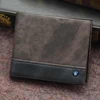 mens wallet money bag solid color leather business short wallet famous vintage male walltes purse dropshopping